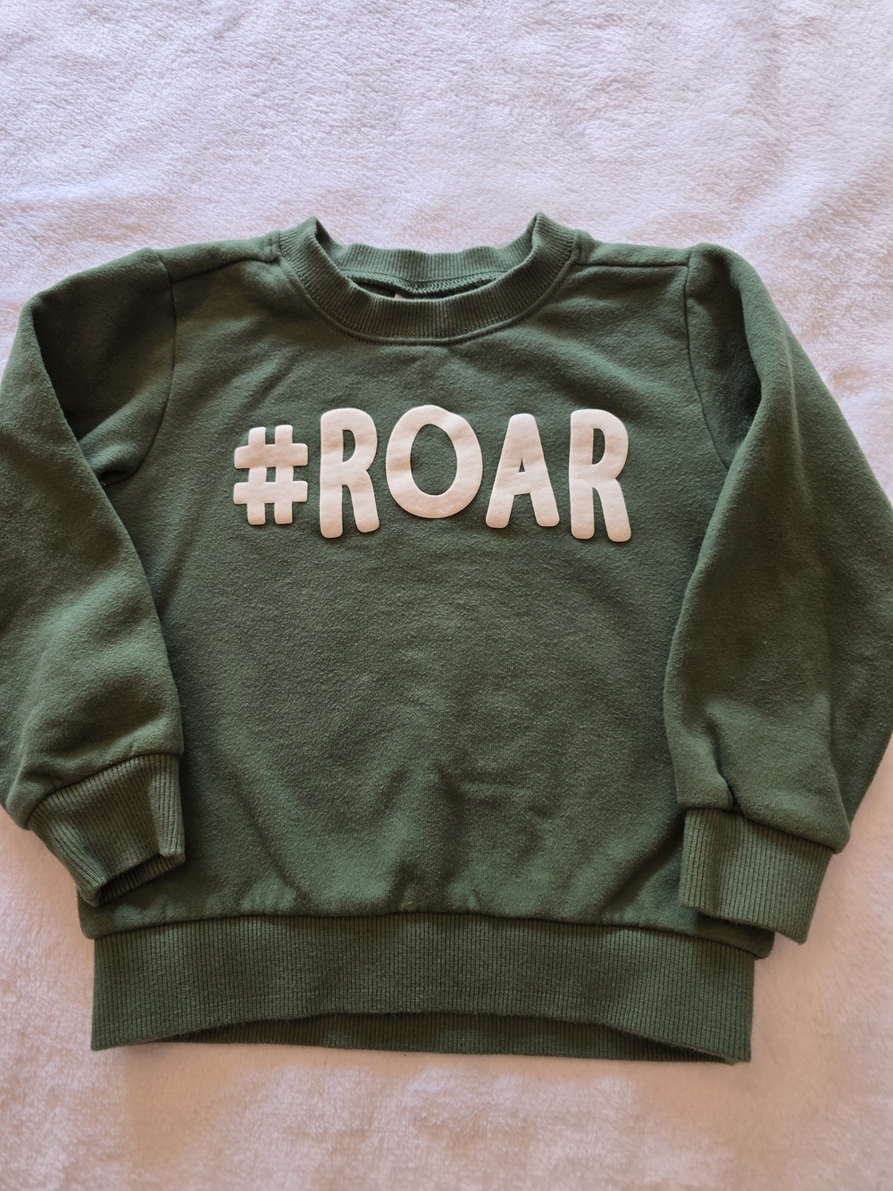 carter's Boys Size 4T Green #ROAR Sweatshirt